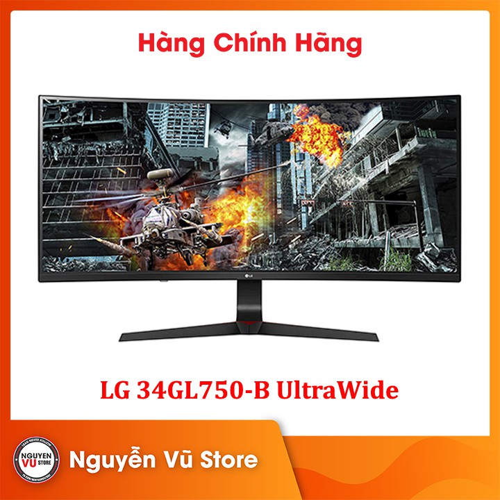 Màn hình LG 34GL750-B UltraWide Curved 34GL750 (34″/2560×1080/144Hz/1ms) - Hàng Chính Hãng