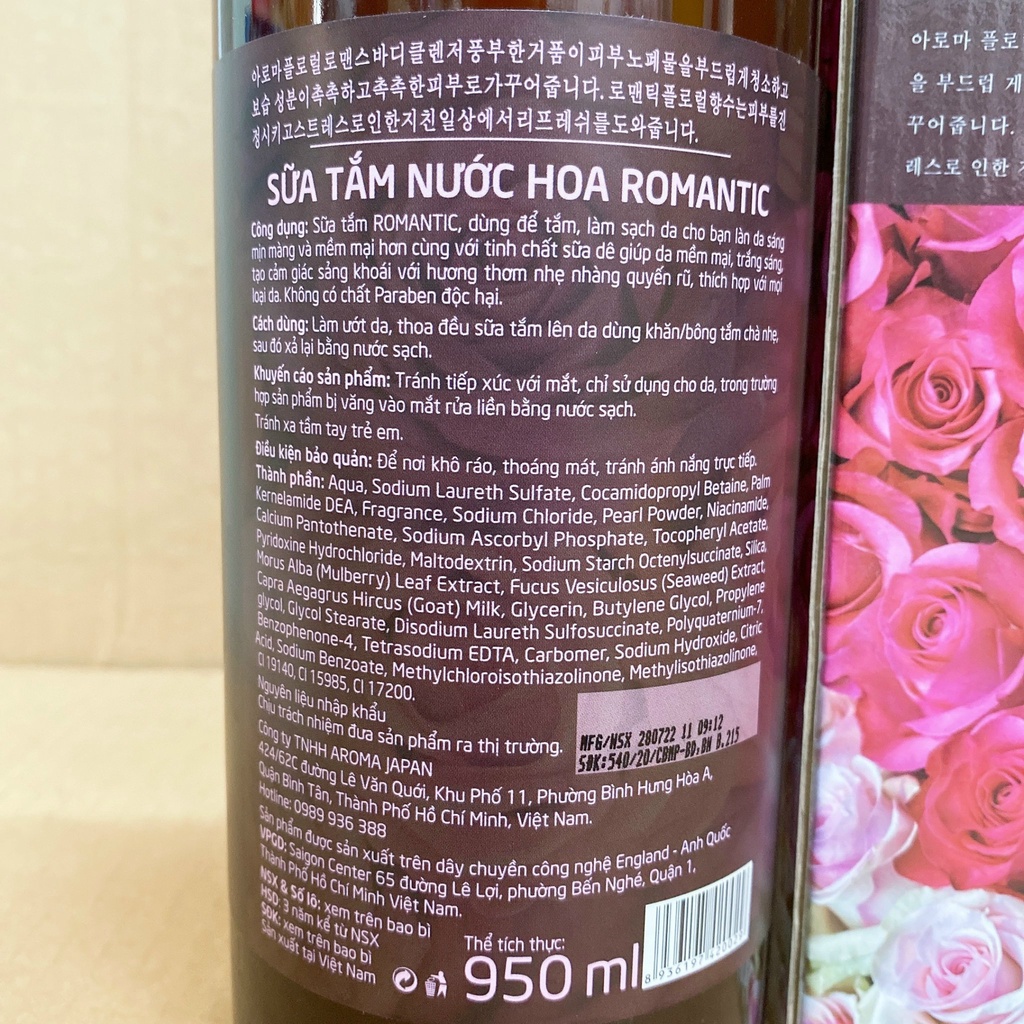 Sữa Tắm Hương Nước Hoa RIVERSA 950ml