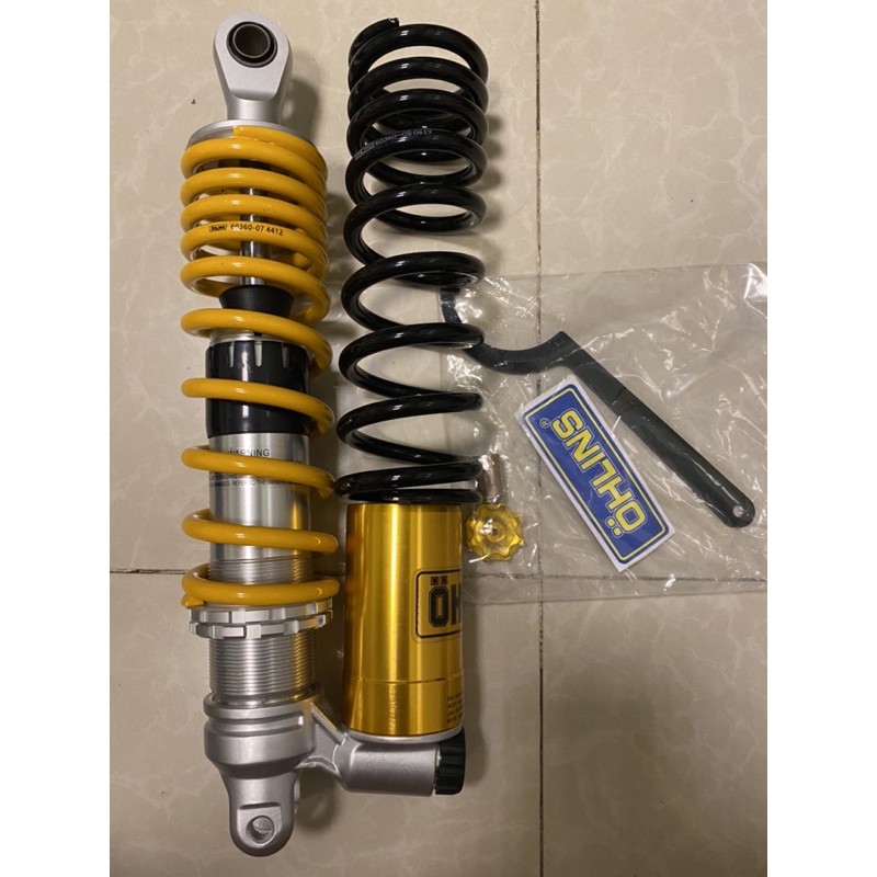 Phuộc nhún sau Ohlins bình dưới cho các xe tay ga 1 phuộc Vario Vision Click Janus Lead Ultimo...