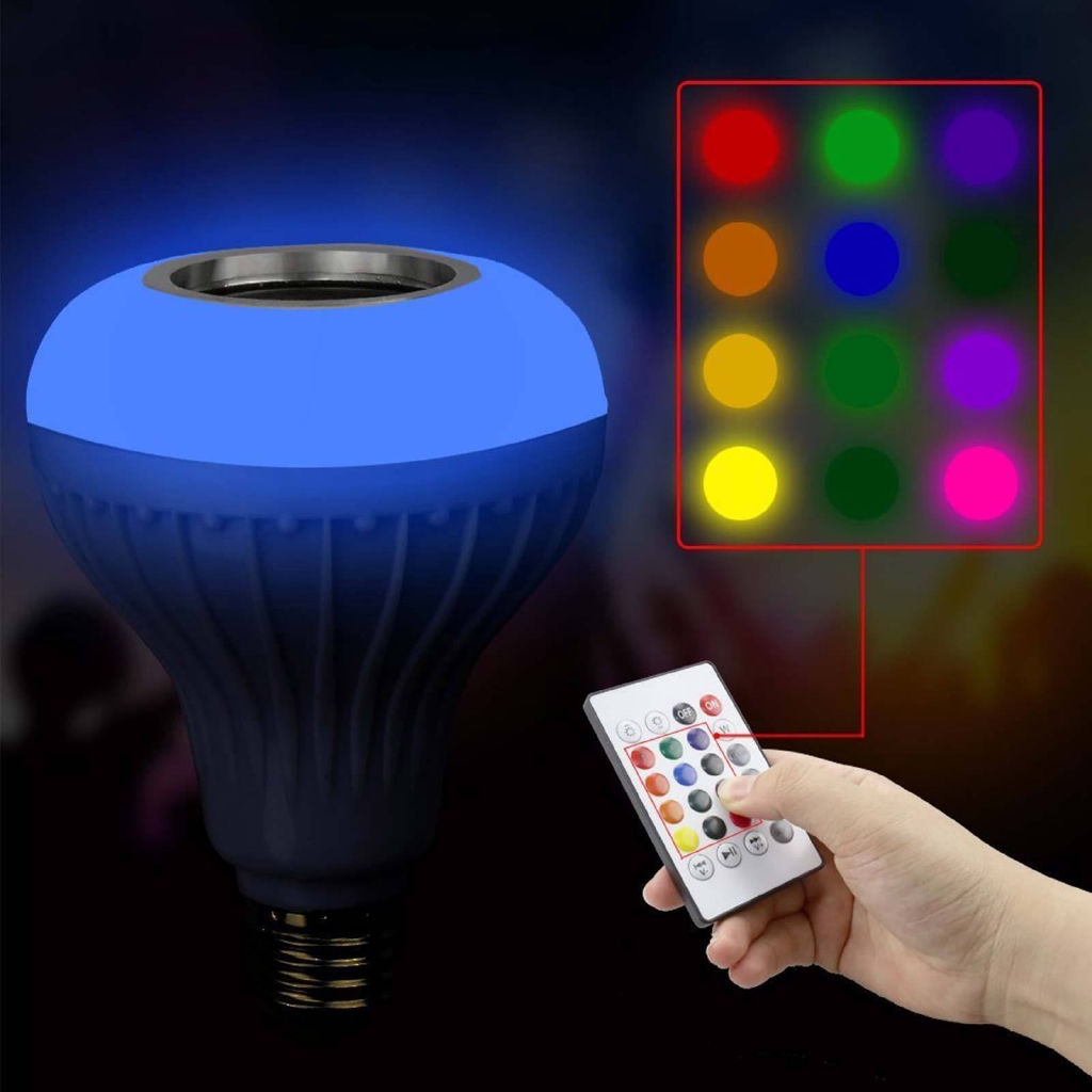 Bóng Đèn Led E27 Có Loa Bluetooth Và Remote Điều Khiển