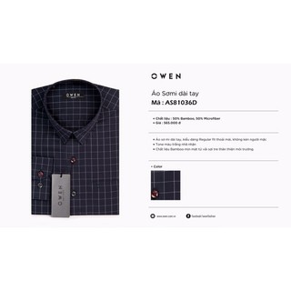 Áo sơ mi nam owen owen kẻ as81036d