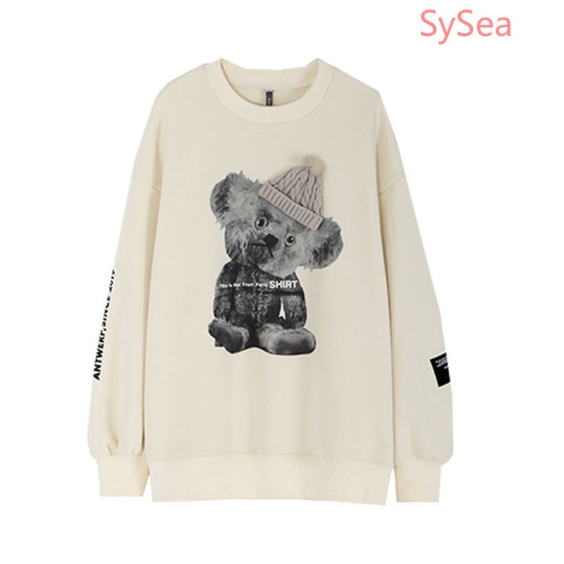 Áo sweater dáng rộng phong cách Hàn Quốc thời trang mùa thu cho nữ