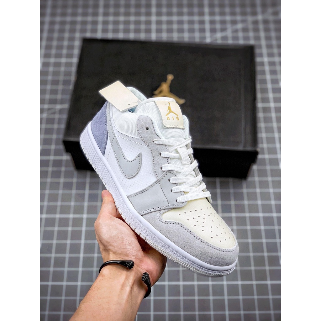 Giày Bata Travis Scott x Air Jordan 1 Cổ Cao / Mid OG 037 ThờI Trang Cho Nam / Nữ