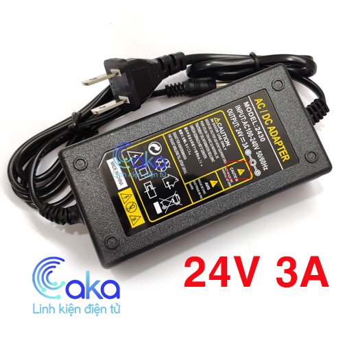 Nguồn Adapter 24V 3A chuyên dụng giá tốt