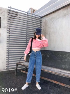 Quần baggy lệch gấu