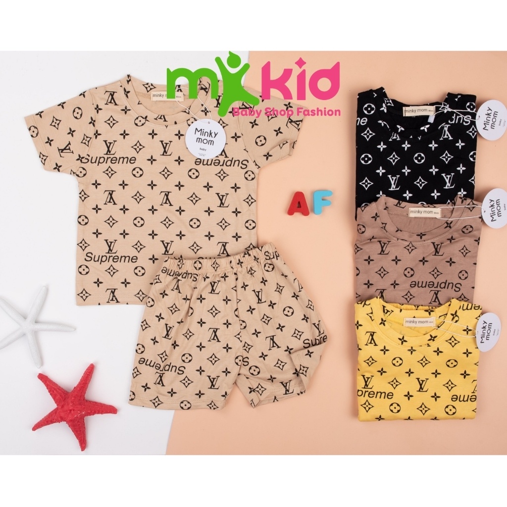 Bộ Minky Mom Cộc Tay Cho Bé  FREE SHIP  Bộ Minky Mom Hè Siêu Mềm Mịn Mát Cho Bé Chất Thun Lạnh Cao Cấp.