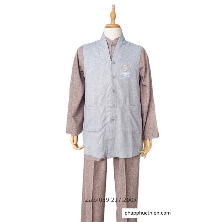 Áo Đi Chùa Nam/Nữ, Áo Gilê Nam/Nữ, Vải Linen Ấn Độ