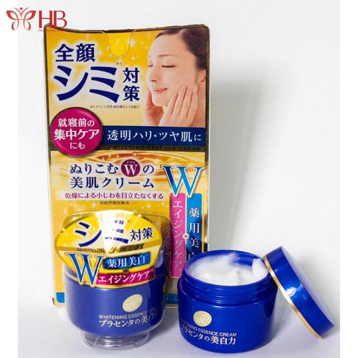 Kem Dưỡng Trắng Da Chống Lão Hóa Meishoku Whitening Essence Placenta Cream 55g