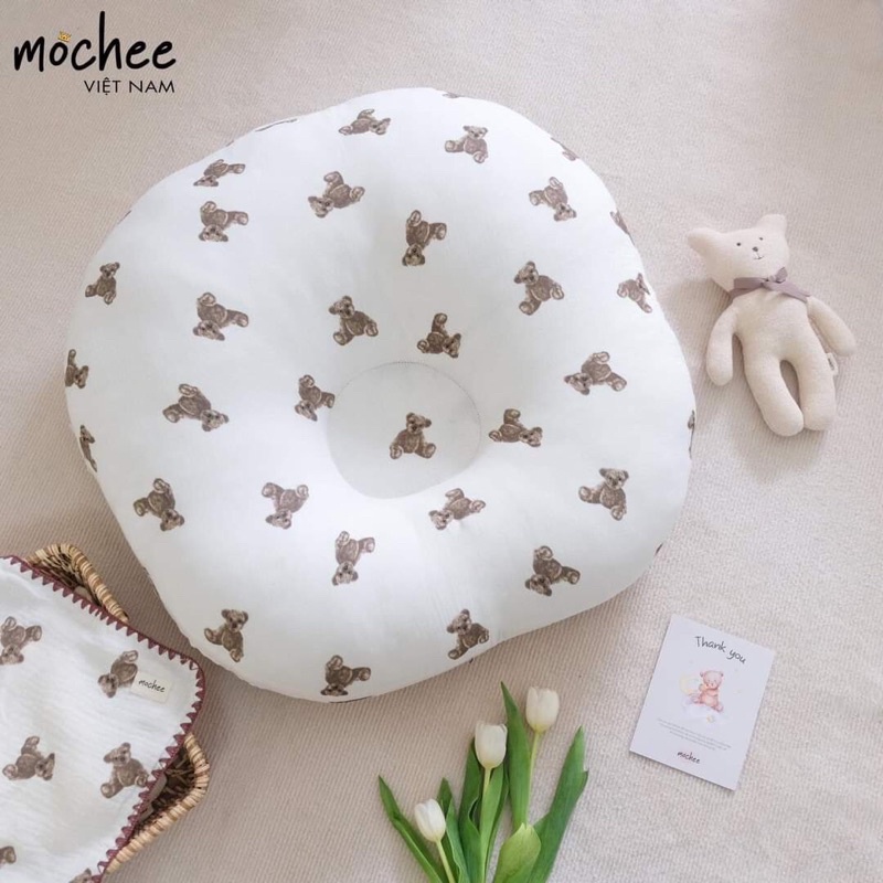 Set Nôi chống trào ngược cho bé sơ sinh kèm gối đầu chất Cotton 100%