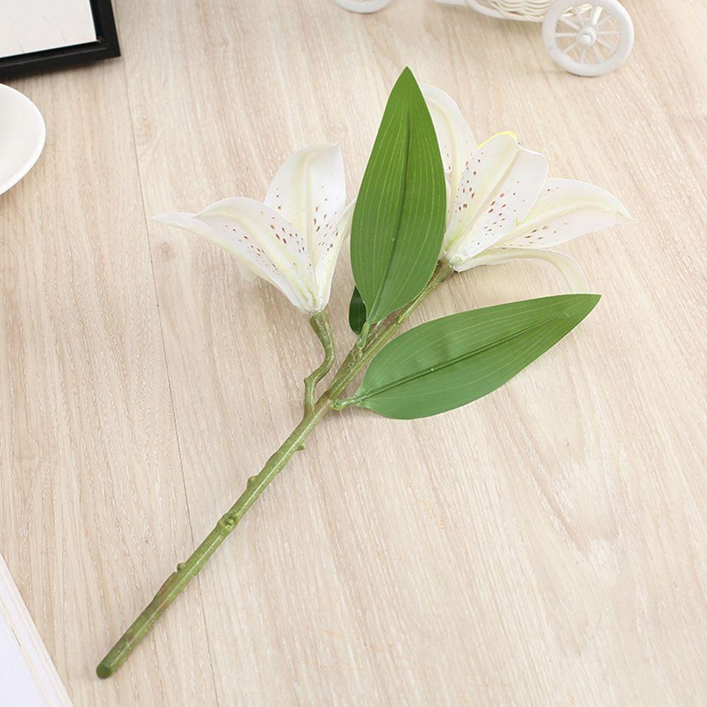 Chậu Hoa Giả Hai Bông Trang Trí Nhà Hàng / Khách Sạn / Văn Phòng