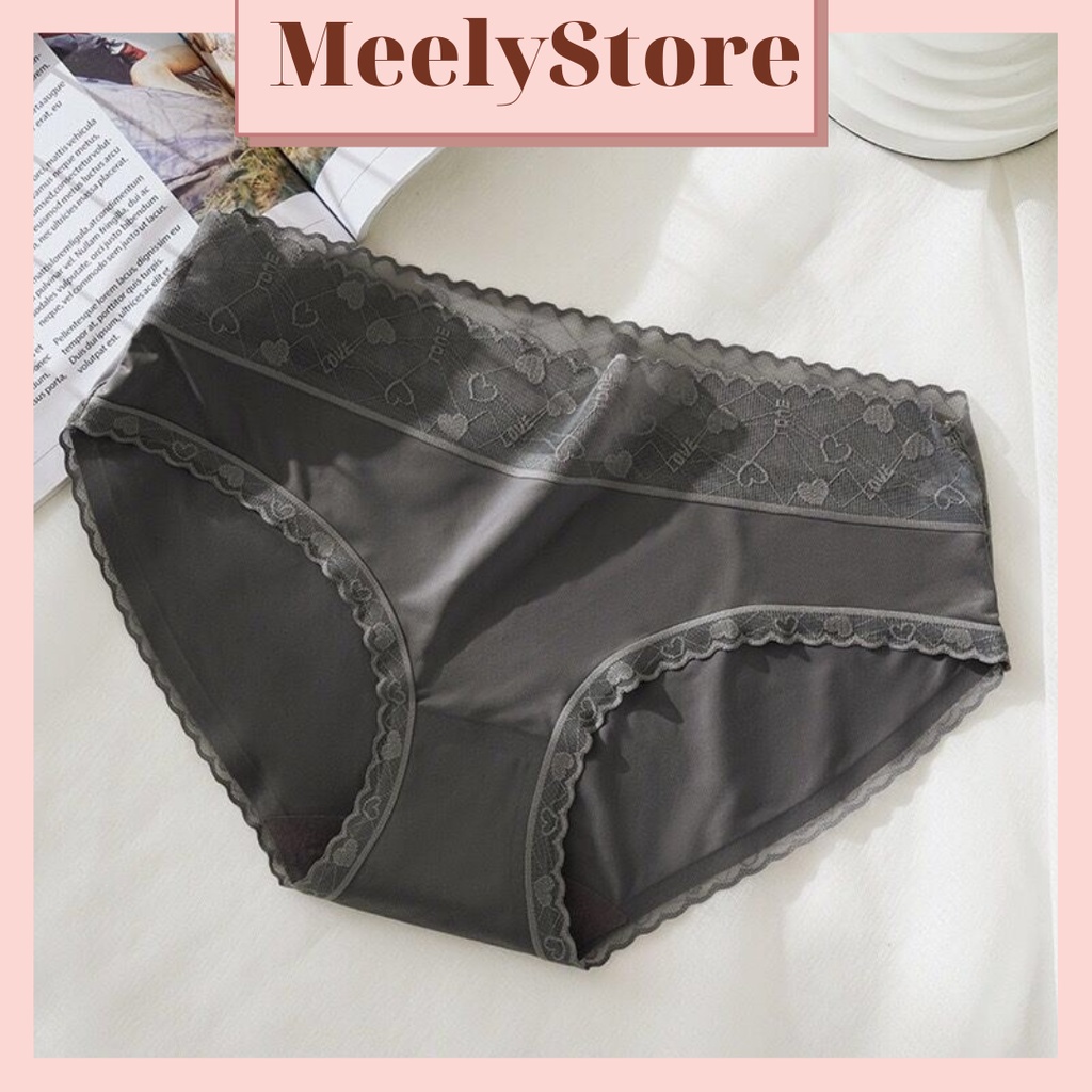 Quần Lót BIGSIZE Su Lụa Nữ Cao Cấp Cạp Vừa Nâng Mông Không VIền Siêu Mát Co Giãn 4 Chiều Nhẹ size 38-70kg -9909