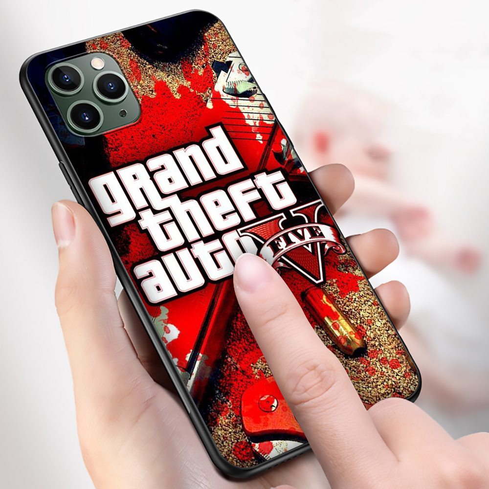 Ốp Điện Thoại Tpu Mềm Hình Game Gta 5 Grand Theft Fy61 Cho Apple Iphone 12 Mini Pro Max 8 7 6 6s 5s 5 Se Plus 2020