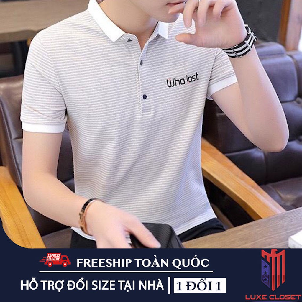 Áo thun nam cổ bẻ Why Lost phong cách Hàn Quốc thun cotton cực đẹp ASTD075 | BigBuy360 - bigbuy360.vn