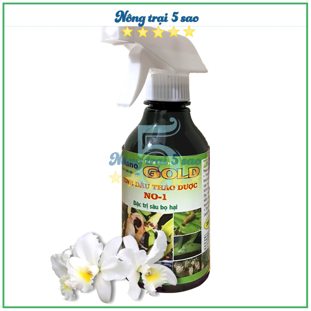 Chế phẩm trừ sâu, rệp hại dạng chai xịt, chế phẩm vi sinh thảo dược Nano gold