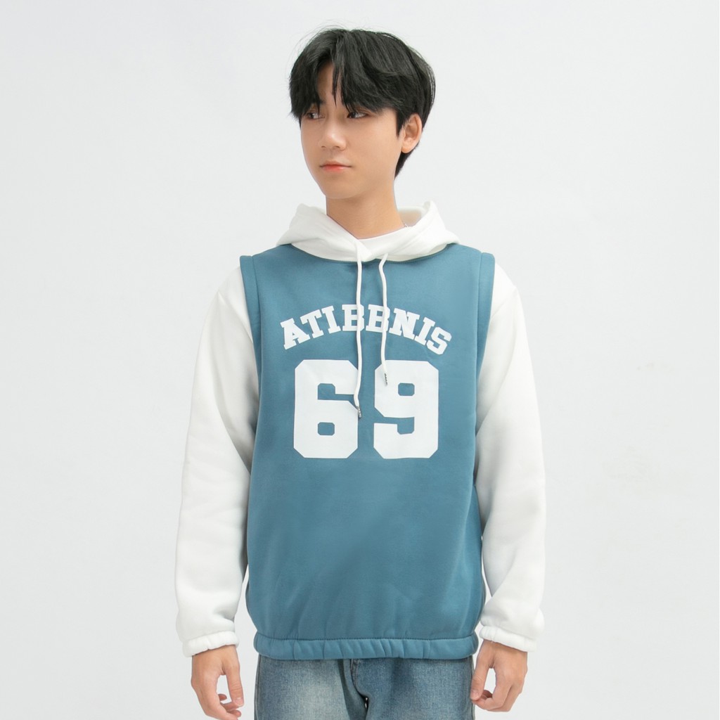 Áo Hoodie Nỉ Bông Nam Dài Tay MANDO 2 Màu Có Mũ Form Rộng Họa Tiết In Basic Thể Thao Unisex Thời Trang Hàn Quốc NDN027 | BigBuy360 - bigbuy360.vn