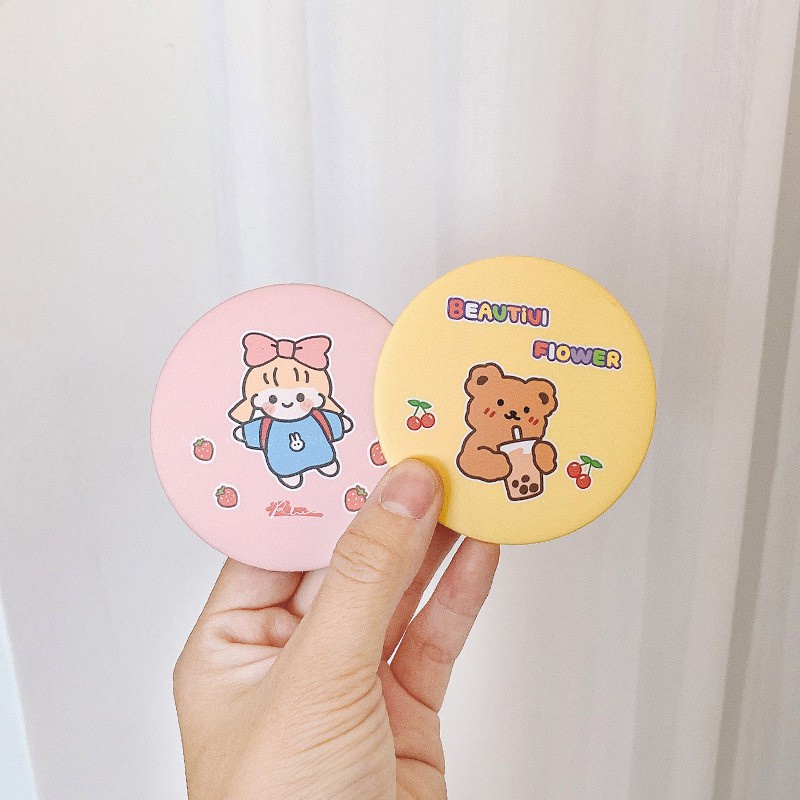 Gương tròn mini nhiều hinh cute dễ thương xinh xắn (mẫu mới đẹp mê li)