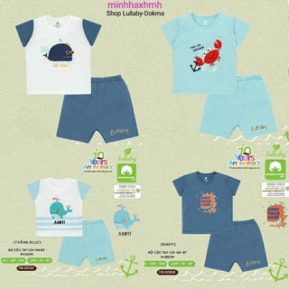 Bộ cộc tay bé trai cài vai cotton chất mát, đẹp