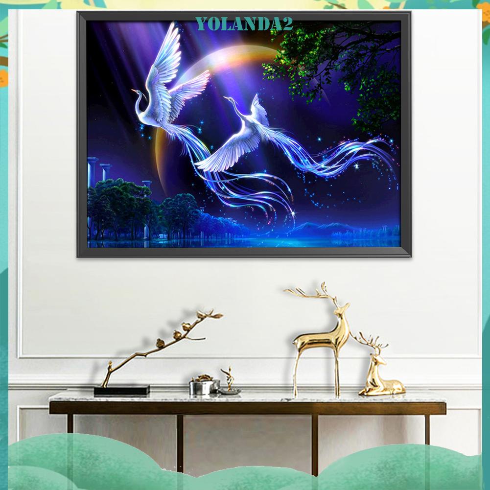 Tranh thêu chữ thập hình phượng hoàng 11ct tiện lợi