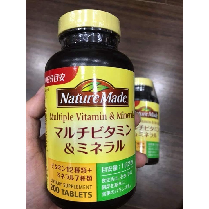 Vitamin tổng hợp Nature Made Multiple Vitamin & Minerals Nhật Bản 100 viên