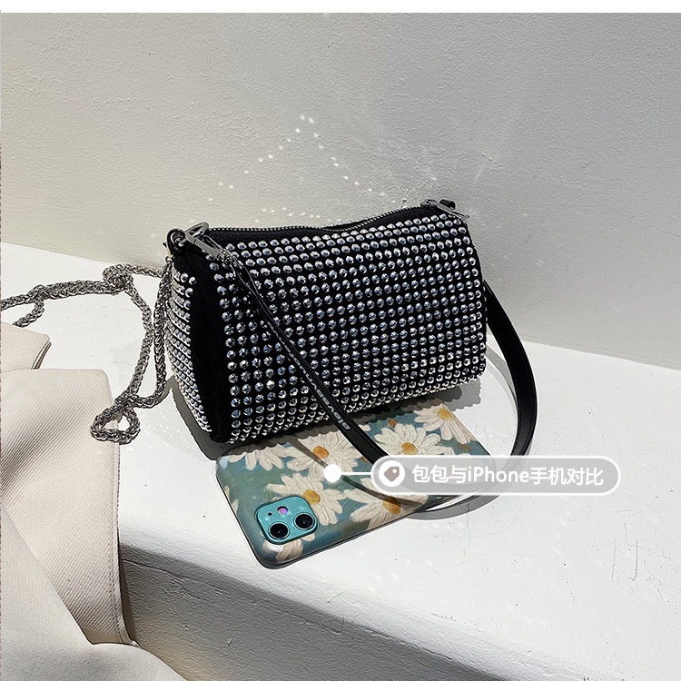 Túi Đeo Vai Đính Đá Lấp Lánh Thời Trang Sang Trọng Cho Nữ