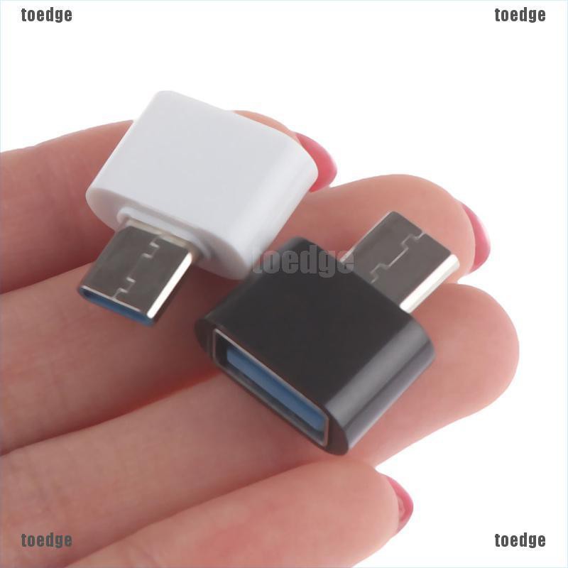 Set 2 Đầu Chuyển Đổi Từ Giác Cắm Usb Sang Giác Cắm Type-c Tiện Dụng