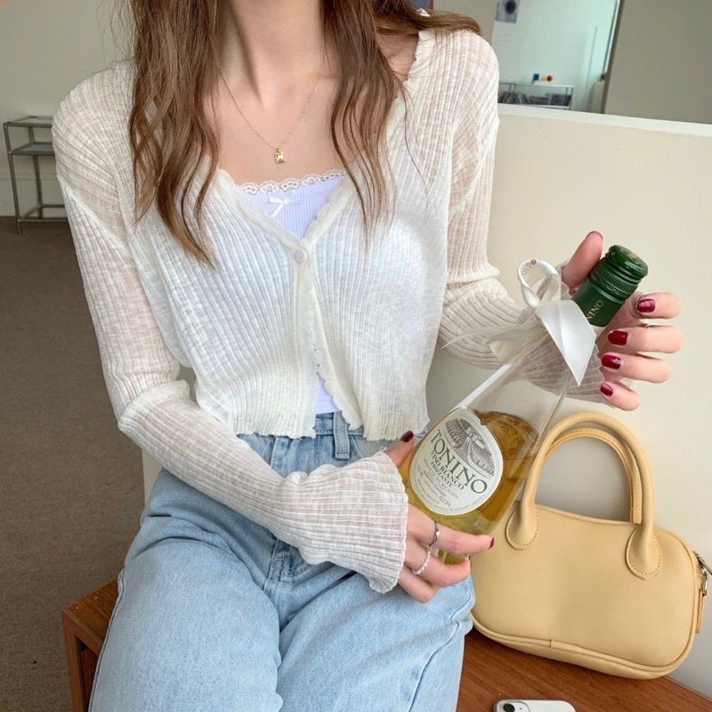 Áo cardigan len mỏng