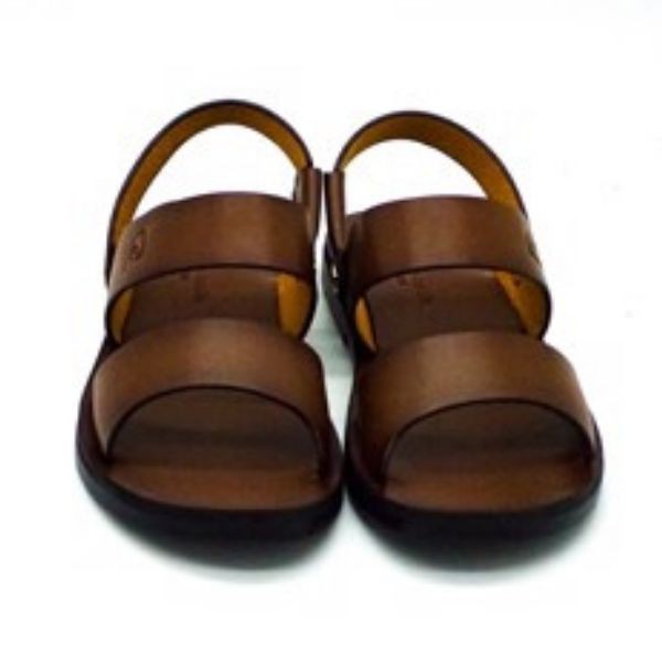 Sandal nam da thật nhập khẩu cao cấp quai đôi bản rộng Pierre Cardin, quai hậu điều chỉnh nâng, hạ - PCMFWL 137