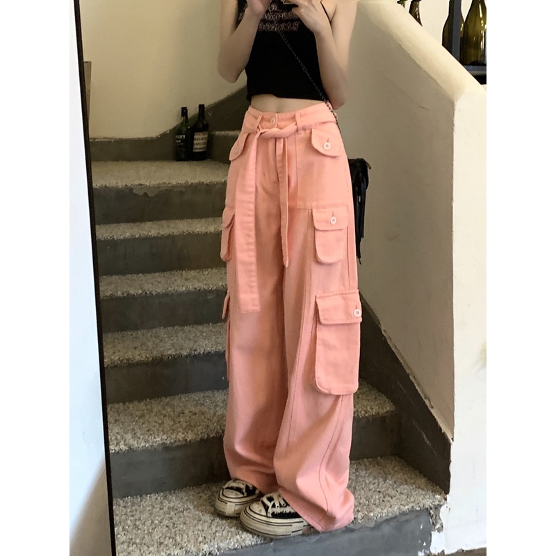 Quần jeans Nữ Ống Rộng Phong Cách Thời Trang Hàn Quốc