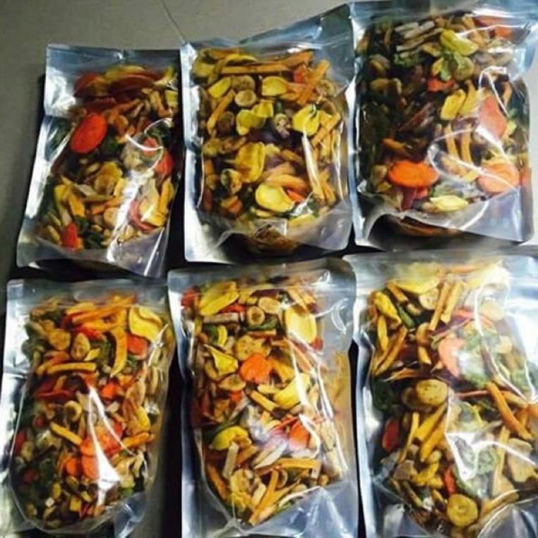 0.5Kg RAU QUẢ TRÁI CÂY SẤY GIÒN NGUYÊN 100%, HÀNG XUẤT KHẨU TỪ ĐƠN 50K,  Hàng ngon nhà làm