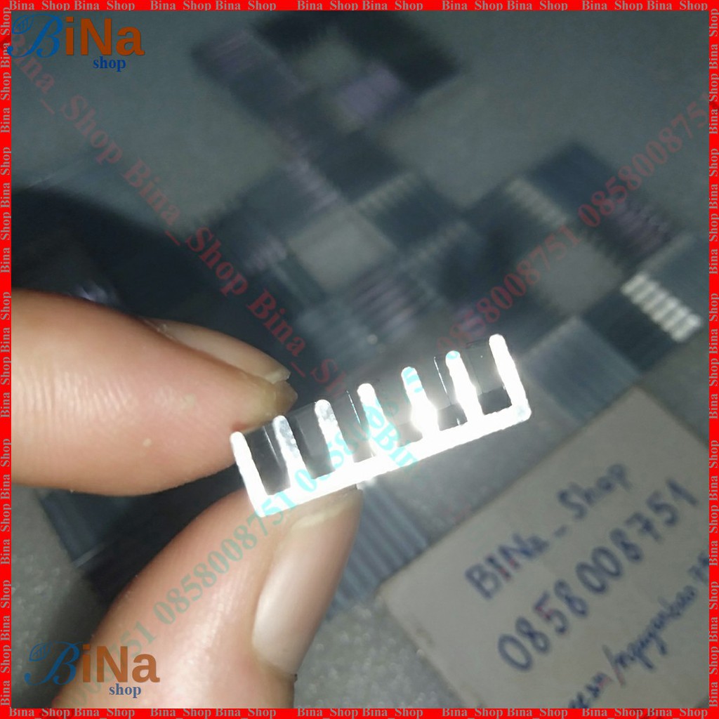 Nhôm tản nhiệt 6x20x20mm màu bạc