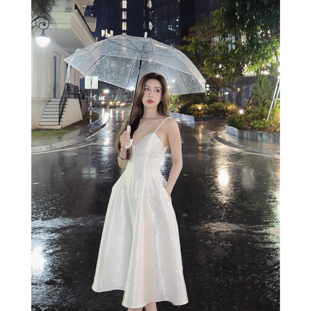 LINH CAVALI- Váy tafta chiết eo 3 màu