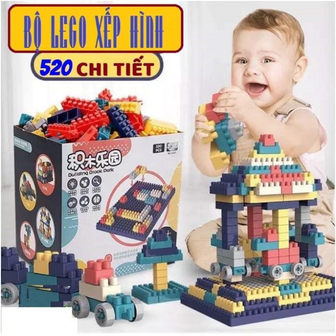 LEGO BUILDING BLOCK PARK 520 CHI TIẾT/ ĐỒ CHƠI XẾP HÌNH THÔNG MINH[RẺ NHẤT SHOPEE]  [GIÁ RẺ NHẤT]