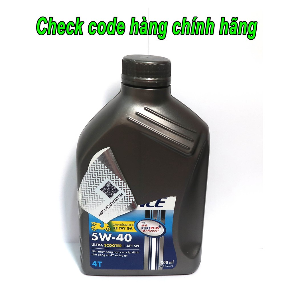 Shell Advance Ultra Scooter 5W40 Cho Xe Tay Ga Cao Cấp 0.8L