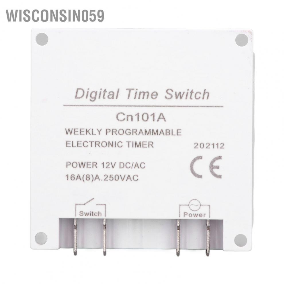 Wisconsin059 Electronic Timer Programmable LCD Digital Time Control Relay Switch 16 On Off Cn101A