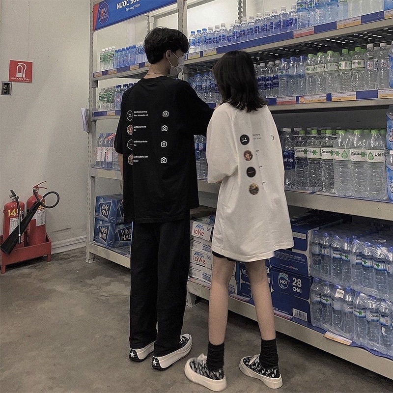 Áo thun nam nữ sad boiz sadtagram, Áo thun tay lỡ form rộng Sadboiz Sadtagram chất cotton co dãn thêu logo mặt mếu.