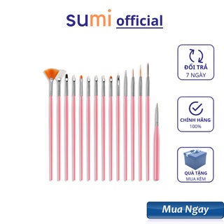 Cọ vẽ móng sét 15 cây , cọ vẽ nail