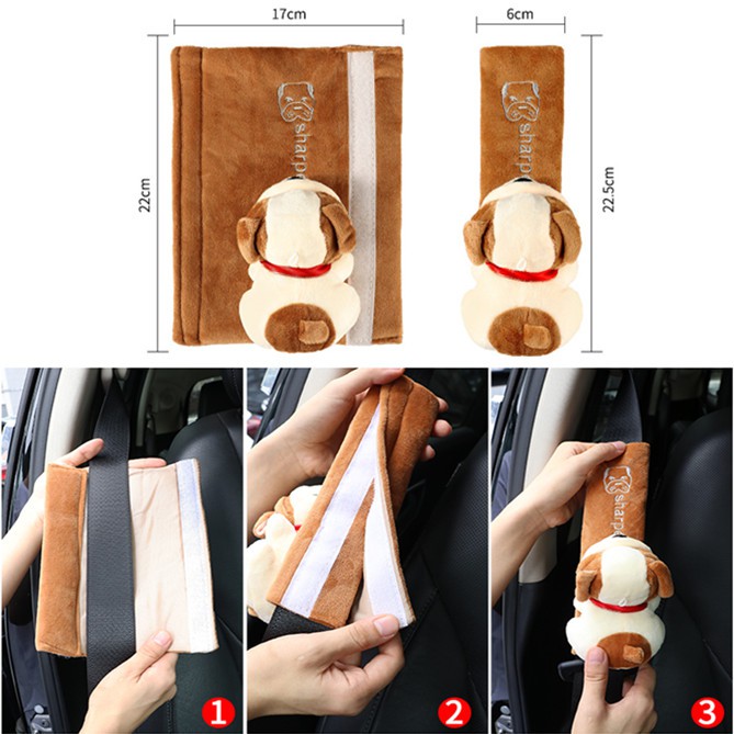Car Safety Seat Belt Cover Fashion Cartoon Anime Car Seat Belt Encasement Suitable for Adults and Children