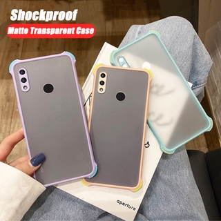 [Candy Color] Matte Transparent Back Cover Huawei Y7 Pro Y9 2019 Y7P Y6P Y5P Anti Fall Shockproof Soft Silicone Bumper Phone Camera Protection Case