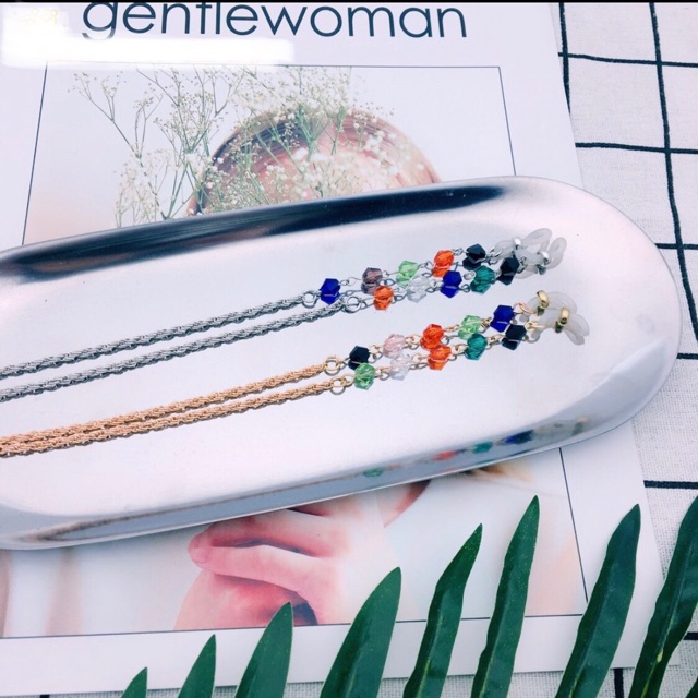 [Mã FARSSTGRE giảm 5K đơn bất kỳ] Dây đeo kính HẠT NGŨ SẮC không kèm kính