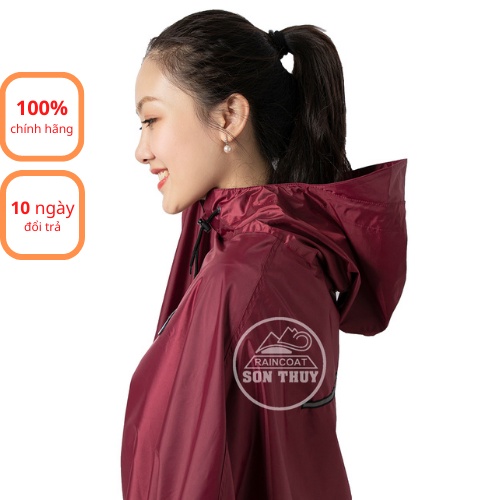 Áo mưa choàng K8 chính hãng So'n Thủy - áo mưa vải dù siêu nhẹ, chống rách, trượt nước cực tốt K8