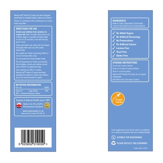 DHA cho bé Natures Aid DHA Drops Anh 50ml