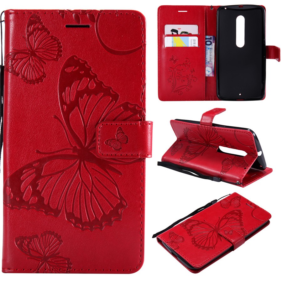 Case for Motorola Moto X Style Butterfly leather phone shell