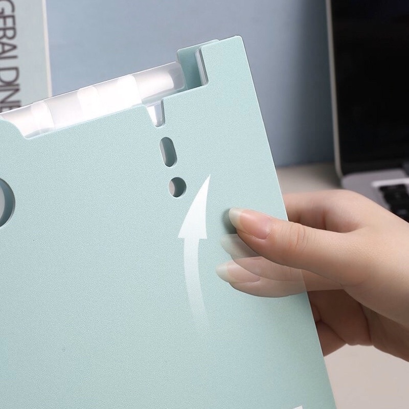 [ DaVinci ] File lưu hồ sơ tài liệu 13 ngăn kiểu dáng đẹp，4 màu khổ A4