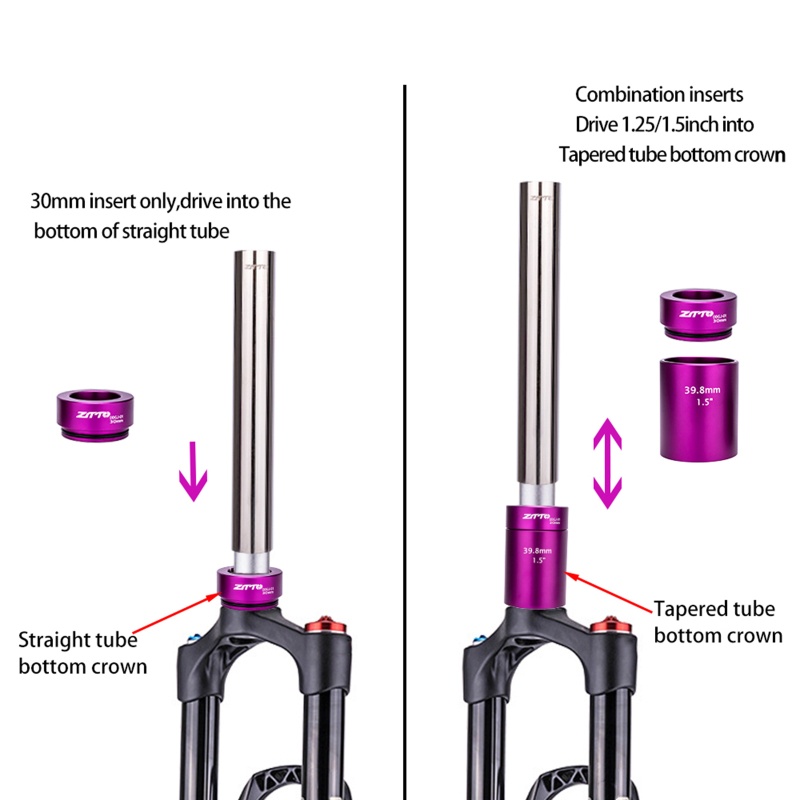 Phuộc Trước Và Sau Cho Xe Đạp 1-1 / 8 &quot;Fork 1-1 / 4&quot; 1-1 / 2 &quot;