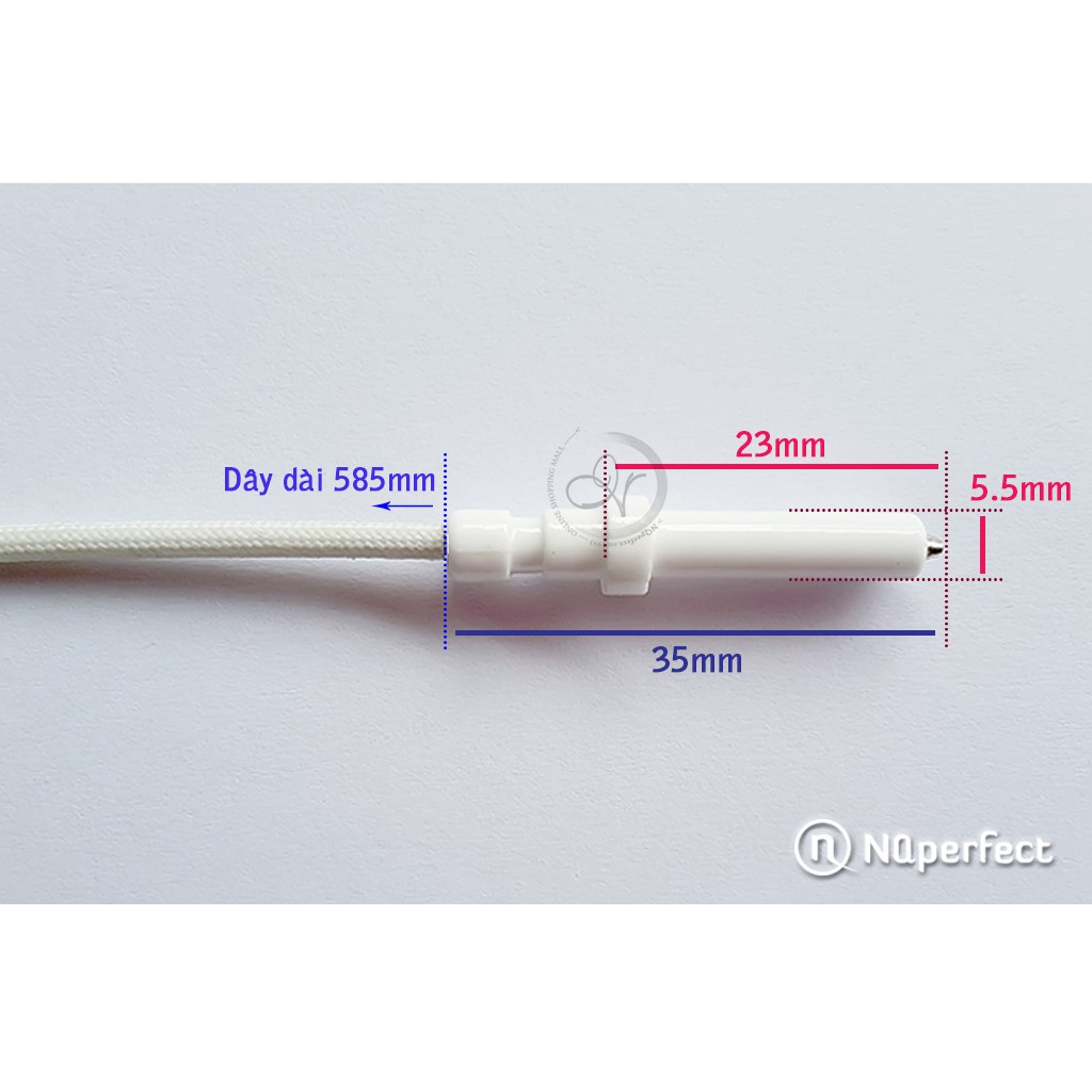 Dây kim sứ đánh lửa bếp gas âm Italy Electrolux EGT7627CK / EGT7637CK / EGT9637CK / EGT8028CK.. chính hãng