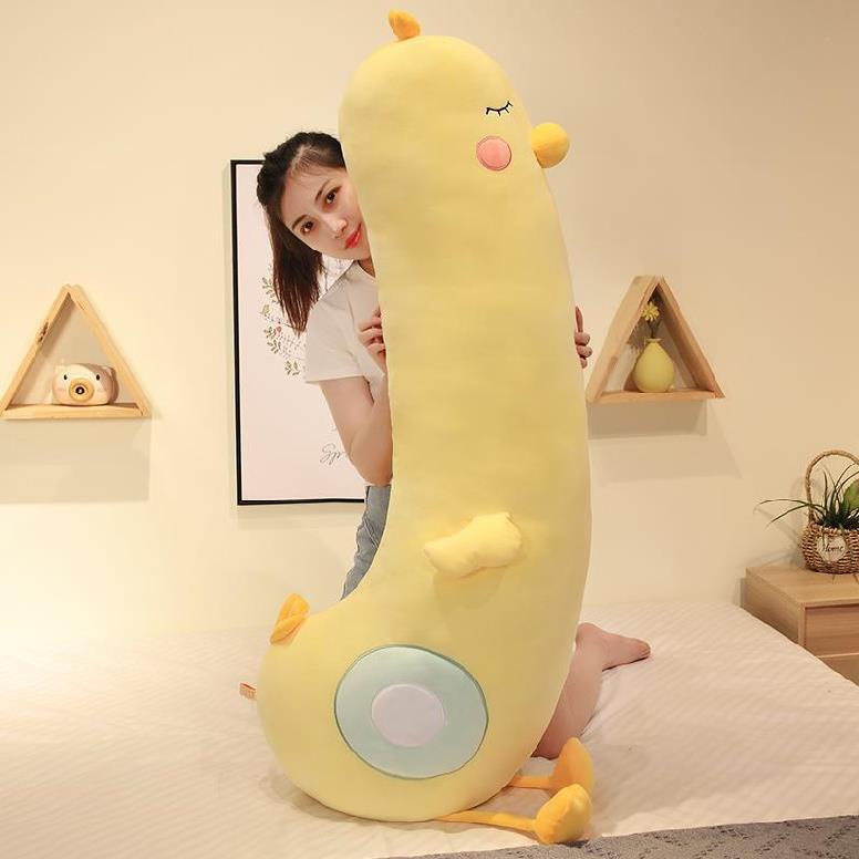 Thú Gấu Nhồi Bông Gối ôm gà vàng size 50cm chất liệu vải co giãn 4 chiều Hàn Quốc siêu kute dễ thương.SANBEO.VN