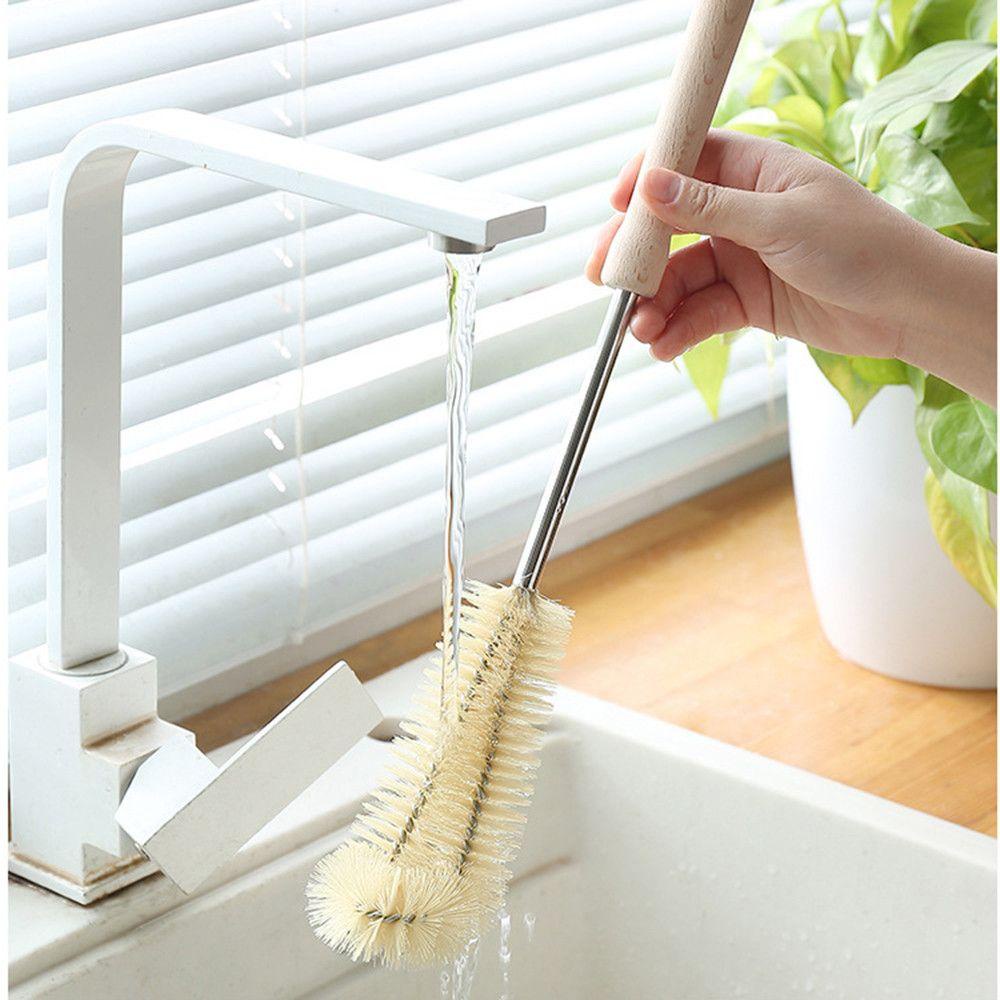 SUENIN Cọ Vệ Sinh Máy Pha Cà Phê Cán Gỗ Tái Sử Dụng Tiện Lợi
