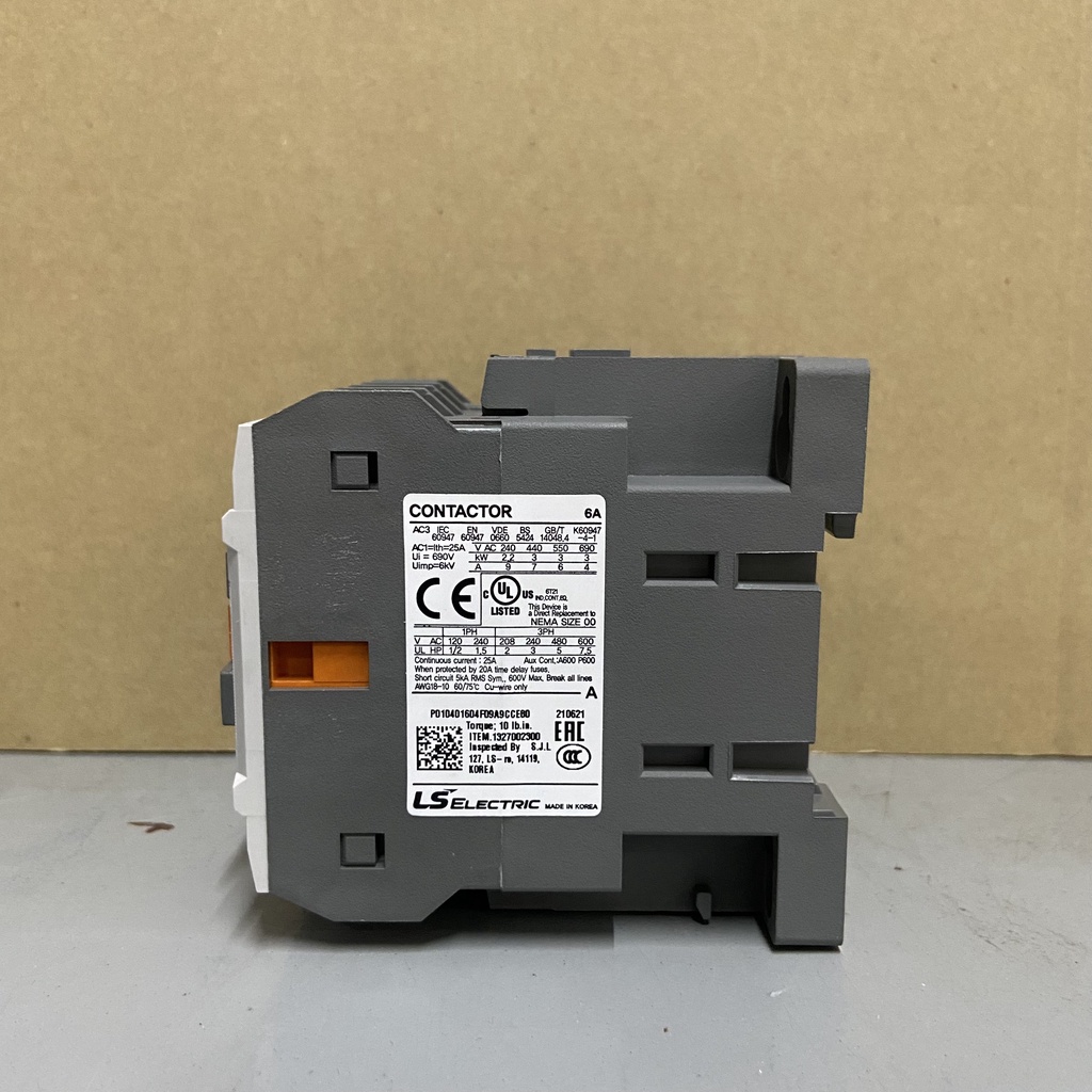 Khởi Động Từ Contactor LS chính hãng MC-6a 3P 6A Coil 220VAC