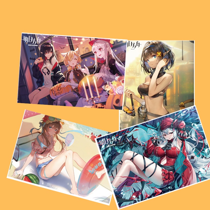 Arknights Set 8 tấm tranh poster anime siêu chất size to bự