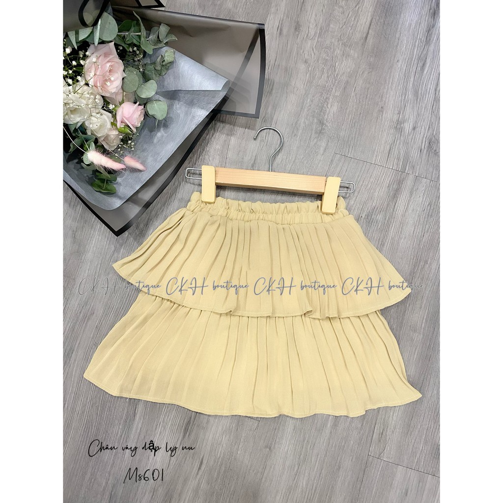 [HCM] Chân váy nữ, chân váy xếp ly nhiều lớp dày dặn 3 màu nude hồng trắng đủ size S M L SKUCV-02 | BigBuy360 - bigbuy360.vn